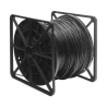 Bobina de cable de 305 m, Cat5e , FTP, blindado, para intemperie, color negro, UL, para aplicaciones en CCTV, redes de datos.