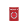 Botón de Emergencia en Español,  Color Rojo, Acción Mantenida, Girar para Restablecer y LED Multicolor