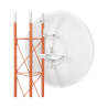 Antena direccional de 3ft, 4.9 a 6.5 GHz, Ganancia 34 dBi, Conectores N-hembra, Polarización doble, incluye montaje para torre o