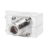 Protector RF Coaxial Para 10 - 1000 MHz de Ceja Frontal y Conectores N Hembra en Ambos Lados, 50 Ω