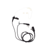 Micrófono - audífono de solapa con tubo acústico transparente para ICOM IC-F11/ 14/ 3021/ 3013/ 3103/ 3003/ 1100D/2100D