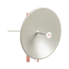 Antena altamente direccional, Ganancia de 36 dBi, Amplio rango frecuencia (4.9 - 6.5 GHz), Conectores N-Hembra, incluye montaje 