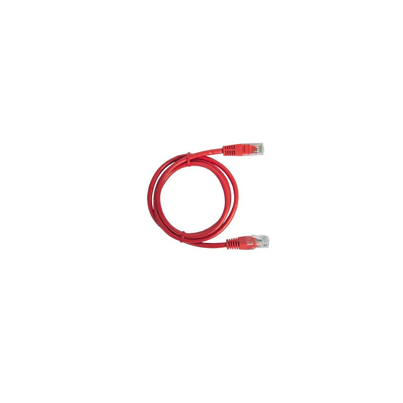 Cable de parcheo UTP Cat6 - 1 m - rojo
