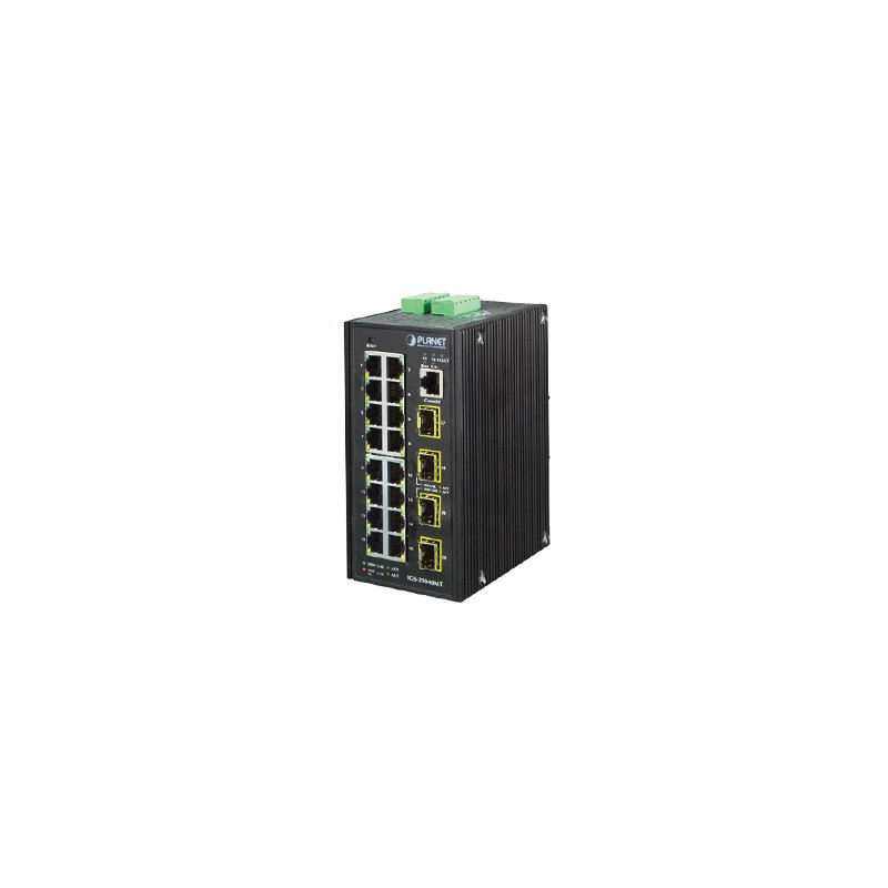 Switch Administrable Industrial 16 puertos Gigabit Ethernet + 4 SFP