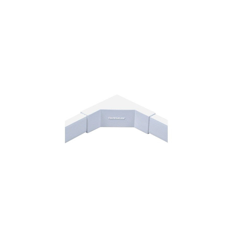 Esquinero interior color blanco de PVC auto extinguible,  para canaleta TMK1720 (5220-02001)