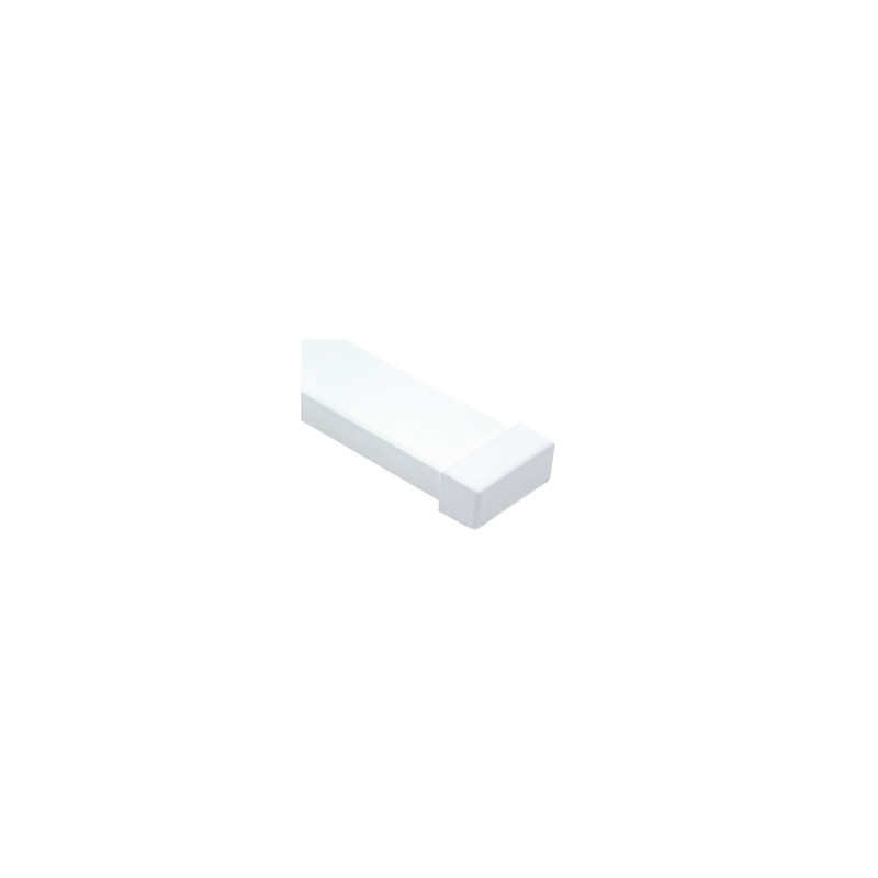 Tapa final blanca de PVC auto extinguible,  para canaleta PT48 (6190-01002) 