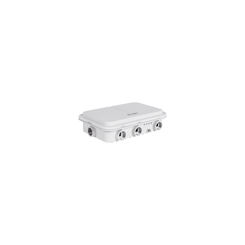 RG-AP680(CD), Punto de Acceso Inalámbrico Exterior de Alta Potencia y Doble Radio Wi-Fi 6 de 2.402 Gbps, Puerto Óptico de 1 Gbps
