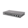 Router administrable , 6 puertos LAN  y 2 puertos LAN/WAN POE+ af/at gigabit hasta 110w, 1 puertos LAN/WAN gigabit y 1 Puerto WA