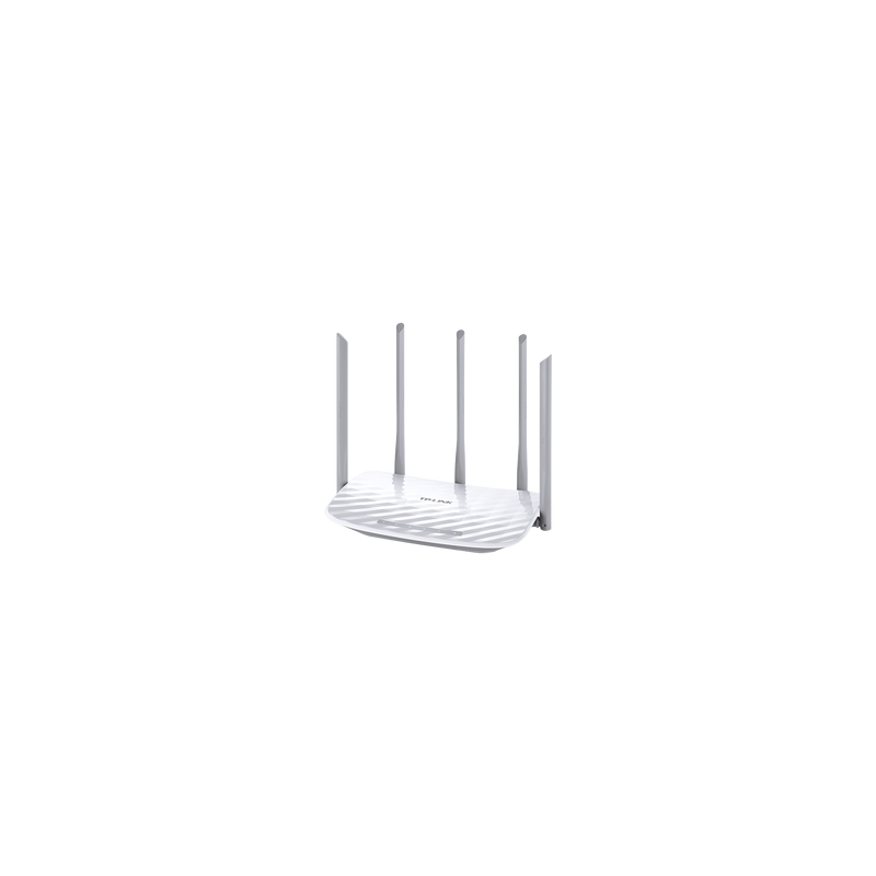 Router Inalámbrico doble banda AC, 2.4 GHz y 5 GHz Hasta 1350 Mbps, 5 antenas externas omnidireccional, 4 Puertos LAN 10/100 Mbp