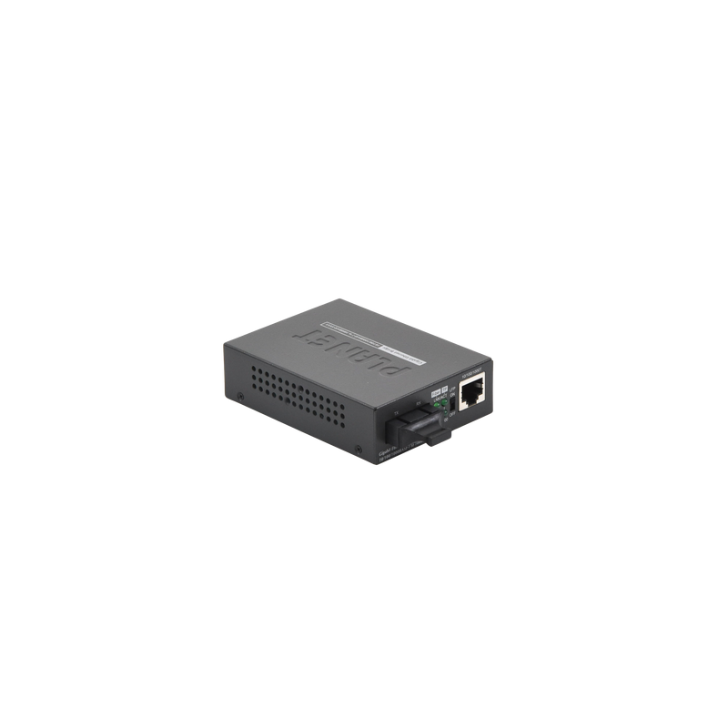 Convertidor de Medios UTP/Fibra Óptica de 1000 Mbps, Multi-Modo, Hasta 550 m, Conector SC
