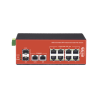 Switch Industrial PoE+ no administrable de 8 Puertos 10/100/1000Mbps + 2 SFP Combo, 150 W