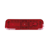 Barra de luces LED de 47" con 86 LED de alta potencia, color rojo, ideal para equipar ambulancias y unidades de bomberos