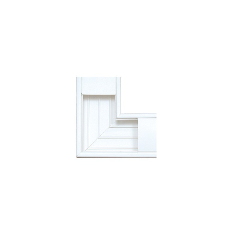 Sección en "L" color blanco de PVC auto extinguible,  para canaleta TEK100 (5576-12100)