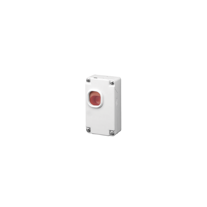 Botón de Emergencia para Paneles de Alarma de Intrusión / Cubierta Plástica /  Conexión a 2 hilos / Compatible con cualquier pan