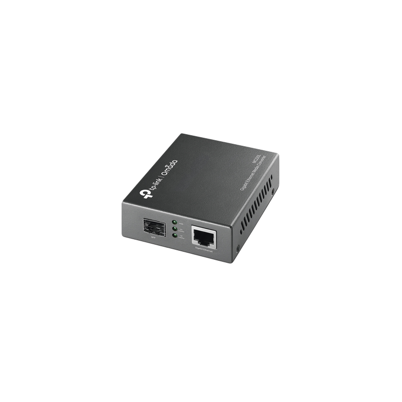 Convertidor Multimedia SFP Gigabit, 1 Puerto RJ45 1000 Mbps, 1 Puerto SFP, en fibra multimodo o fibra monomodo