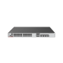 Switch Core Capa 3 PoE 802.3bt 1600W Multi-Gigabit 24 puertos 10Gb/5Gb/2.5Gb/1Gb/100M, 4 puertos fibra SFP+ 10Gb y 4 puertos fib